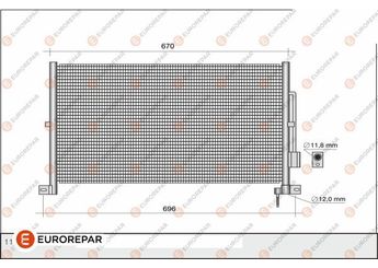 Klima Radyatörü  EUROREPAR 1609637780  1609637780 1116809 1142333 1152429 1232914 1232915 1311098 1348012 1671712 1671713 1S7H19710AC 1S7H19710AD 1S7H19710AE 1S7H19710BA 1S7H19710BB 1S7H19710BC 4S7H19710AA ME1S7H19710AE ME4S7H19710AA