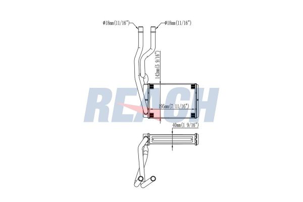 Kalorifer Radyatörü  Ford Fusion (CBK)(2002->)  MADE IN TAIWAN 2S6H18B539AB