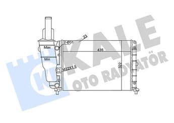 Su Radyatörü  KALE 351840  4S6H8005CA 46446734 46465015 46465017 7718660 K46446734 K46465015 K46465017