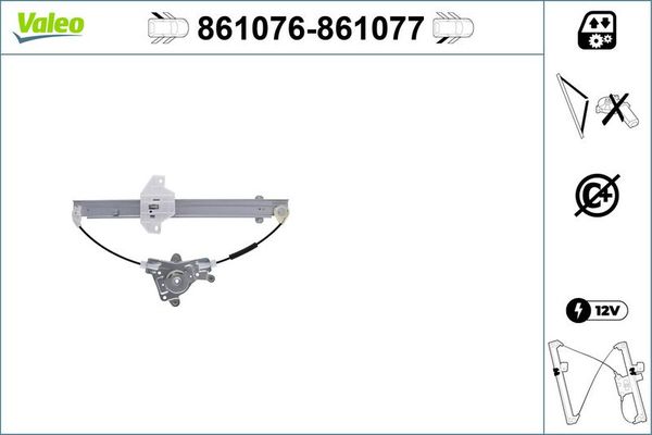 Cam Krikosu Arka Sol VALEO 861076
