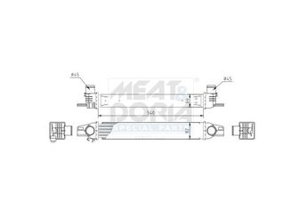 Turbo Radyatörü  ORİS 1873-4835  51790623 384L7 0384L7 00000384L7 0051790623