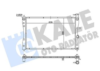 Su Radyatörü  KALE 363540  4545000703 454 500 07 03 4545000803 454 500 08 03 4545001503 454 500 15 03 4545001603 454 500 16 03 A4545000703 A4545001503 A4545001603 MN130393