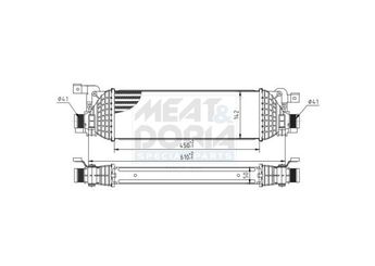 Turbo Radyatörü  APD 45520081  5S6H9L440AD 1359245 1337624 1349330 5S6H9L440AA 5S6H9L440AB 5S6H9L440AC 5S6H9L440AE