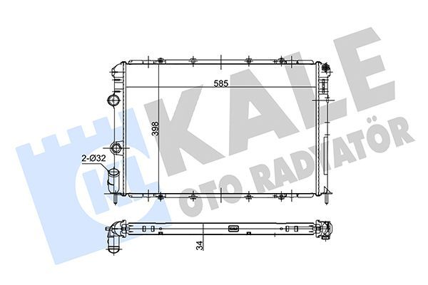 Su Radyatörü  KALE 0533331AB