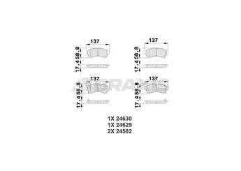 Fren Disk Balata Ön BRAXIS AB0207  GSYD3328ZA GSYD3323Z GSYD3323ZA GSYD3328Z GSYD3328Z9C GSYD-33-28ZA