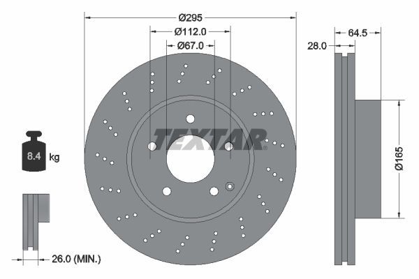 Fren Disk Ayna Ön Sağ ve Sol Mercedes SLS AMG (BM 197)(11.2009->)  EUROREPAR 1667853780