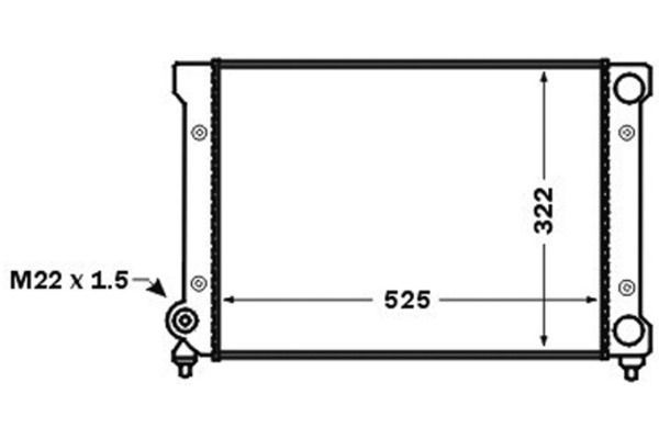 Su Radyatörü  Volkswagen Passat (312)(04.1988->1993)  MAHLE CR 1532 000S
