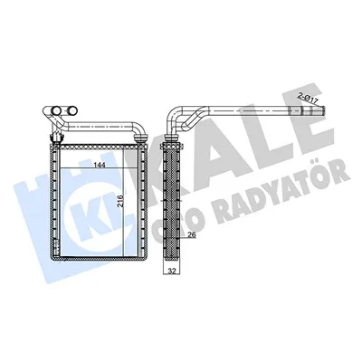 Kalorifer Radyatörü  Toyota Corolla Combi SW (E12)(2002->)  KALE 347135