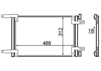 Klima Radyatörü  MAHLE AC 516 000S  46736891 0000046736891 46811208