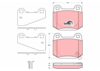 Fren Disk Balata Arka TRW GDB3350  26696FE000 D4060CD01B D4060-CD01B 44060CD094 44060-CD094 44060CD026 44060-CD026 4605A050 MR407391 D40F0CD00B D40F0-CD00B D40F0CD026 D40F0-CD026 D40F0CD094 D40F0-CD094 D40F0CD01B D40F0-CD01B 26696FE080 26696FE001 26696FG000