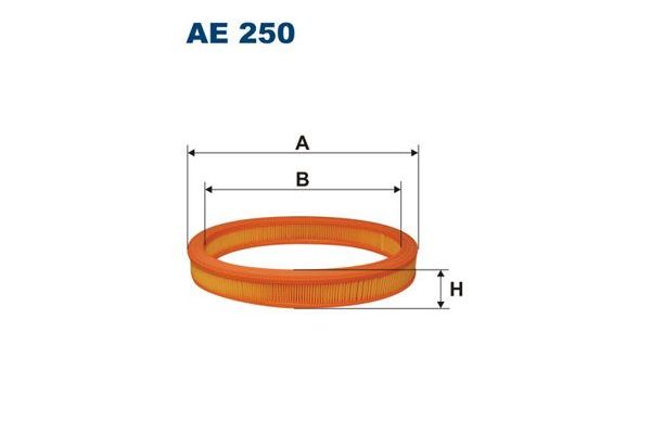Hava Filtresi  Ford Fiesta 3/5 Kapı/Courier (1989->)  FILTRON AE 250