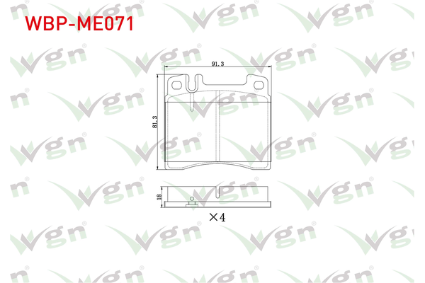 Fren Disk Balata Ön Mercedes S -Serisi Sedan (BM 140)(10.1990->)  WGN WBP-ME071