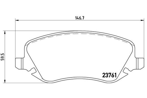 Fren Disk Balata Ön BREMBO P 23 088