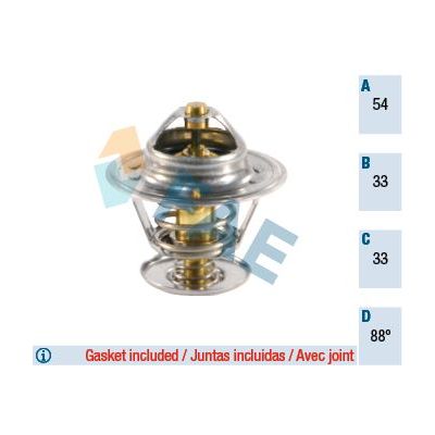 Termostat 88 °C  Hyundai Accent (X3)(1998->)  SUPSAN TH0045-01