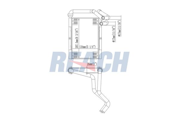 Kalorifer Radyatörü  Toyota Yaris Verso (NCP2/NLP2)(1999->)  MGA 81275