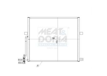 Klima Radyatörü  NRF 35468  17113400400 17113403437 3400400 3403437 64533400400