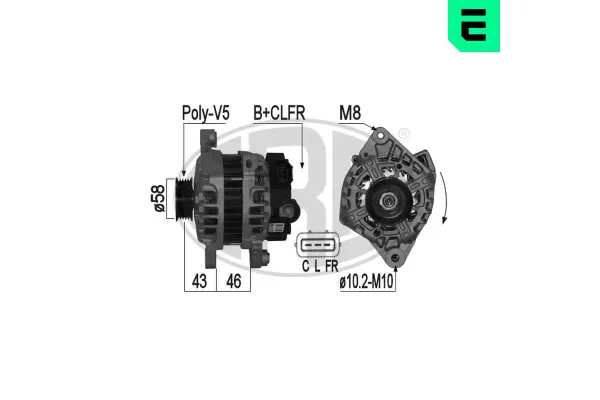 Alternatör  Hyundai i10 (IA)(10.2013->)  ERA 209127