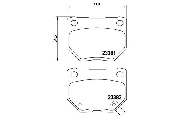 Fren Disk Balata Arka BREMBO P 78 016