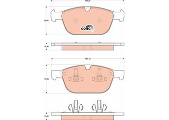 Fren Disk Balata Ön TRW GDB1821  31277334 30793943 31277271
