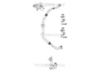 Klima Hortumu  RENAULT ORJINAL 924543827R  924543827R 9245 438 27R