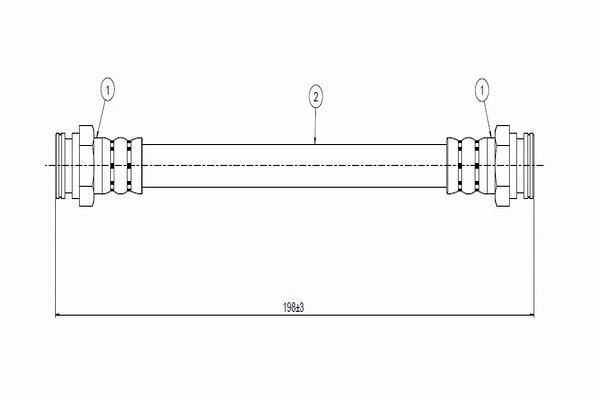 Fren Hortumu Arka Sağ veya Sol Renault Espace (J63)(01.1991->)  CAVO C800 679A