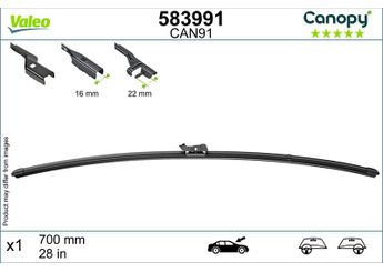 Silecek Süpürgesi Ön  700 mm - 28 inç VALEO 583991  1611354280