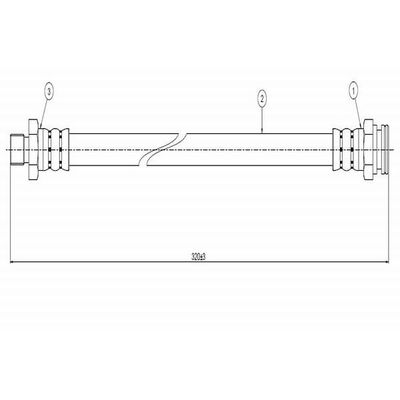 Fren Hortumu Arka Sağ veya Sol CAVO C800 029A