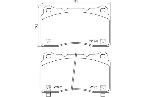 Fren Disk Balata Ön Honda Civic HB (FK)(01.2017->)  BREMBO P 28 099