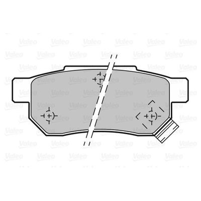 Fren Disk Balata Arka Honda Civic HB (MA/MB)(01.1995->)  VALEO 598286