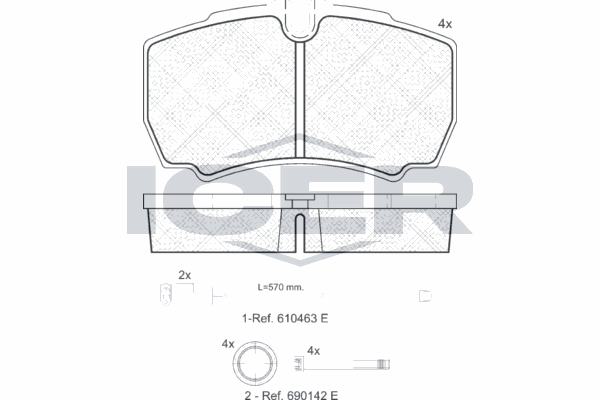 Fren Disk Balata Arka KALE BALATA 29123 203 24 ANS KD20
