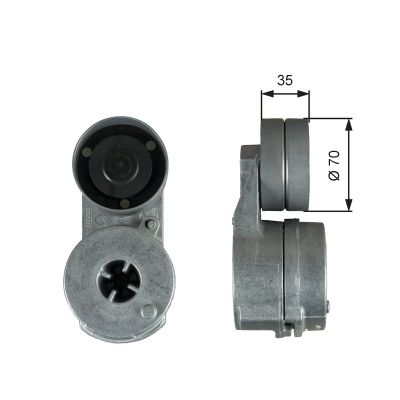 Vantilatör Kayış Gergi Rulmanı  GATES T38723