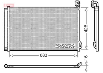 Klima Radyatörü  DENSO DCN99083  104849900B 104849900C