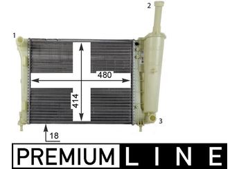 Su Radyatörü  MAHLE CR 1859 000P  995002203 51934449 0000051934449 51787115 1559504 1814153 9S518005BA DS518005BA