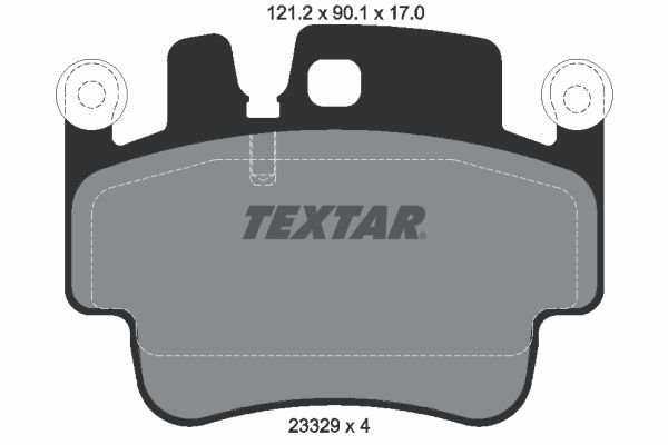 Fren Disk Balata Ön Porsche Boxster (Typ 986)(08.1996->)  TEXTAR 2332902