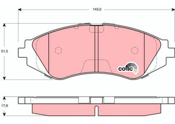 Fren Disk Balata Ön TRW GDB3265  96405129 96281937 S4510019 S45 10 019 S4510005