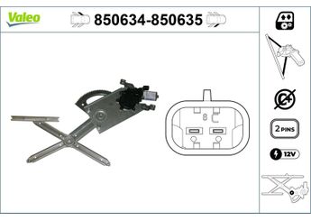 Cam Krikosu Ön Sol VALEO 850634  5184817