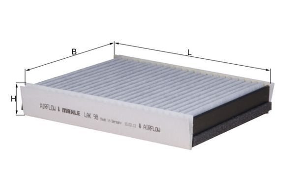 Polen Filtresi  Smart Fortwo Cabrio (02.2003->)  MAHLE LAK 96