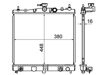 Su Radyatörü  MAHLE CR 839 000S  7700430784 21460AX800 21460BH50A