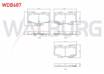 Fren Disk Balata Ön WALBURG WDB687  