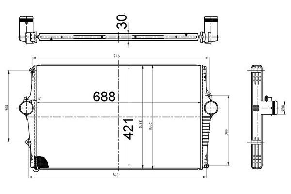 Turbo Radyatörü  Volvo V70 S.Wagon [Combi] (01.2000->)  MAHLE CI 522 000S