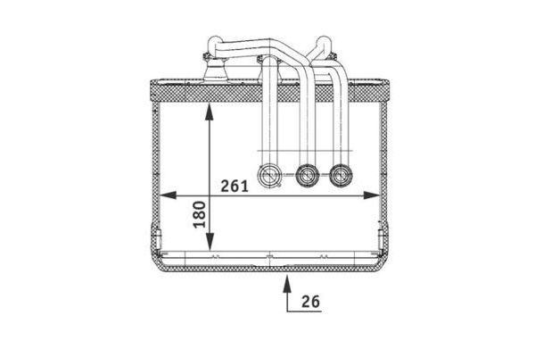 Kalorifer Radyatörü  MAHLE AH 80 000P