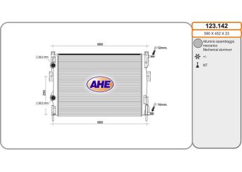 Su Radyatörü  MAHER 10612  8200115541 7711135783