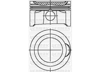 Piston (82.51MM-STD)  YENMAK 31-04327-000  6B107065AG 6B107065AA 06B107065AA 06B107065AG 6B107065L 06B107065L