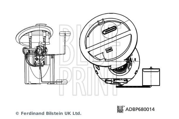 Depo Şamandırası  Mercedes E -Serisi Coupe (BM 207)(05.2009->)  BLUE PRINT ADBP680014