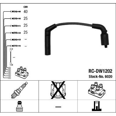 Buji Kablosu  Daewoo Matiz (1997->)  NGK 6020