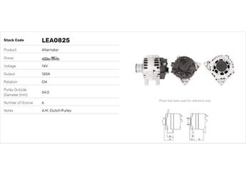 Alternatör  LUCAS ELEKTRIK LEA0825  1506299 8V2110300AB 8V21-10300-AB 8V21AB Y40518300 Y405-18-300