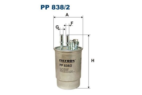Yakıt Filtresi  Ford Fiesta (DX)(2000->)  FILTRON PP 838/2