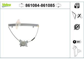 Cam Krikosu Ön Sol VALEO 861084  8240425210 8240125000 82401-25000