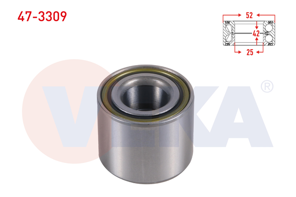 Teker Rulmanı Arka Sağ veya Sol Citroen C3 (08.2016->)  VEKA 47-3309