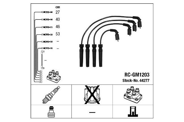 Buji Kablosu  Chevrolet Lacetti HB (2005->)  NGK 44277